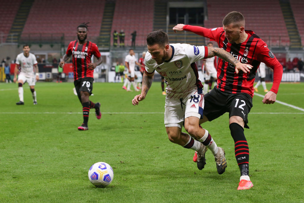 leeds-united-transfer-target-nahitan-nandez-cagliari-ac-milan-ante-rebic-san-siro-arena-serie-a