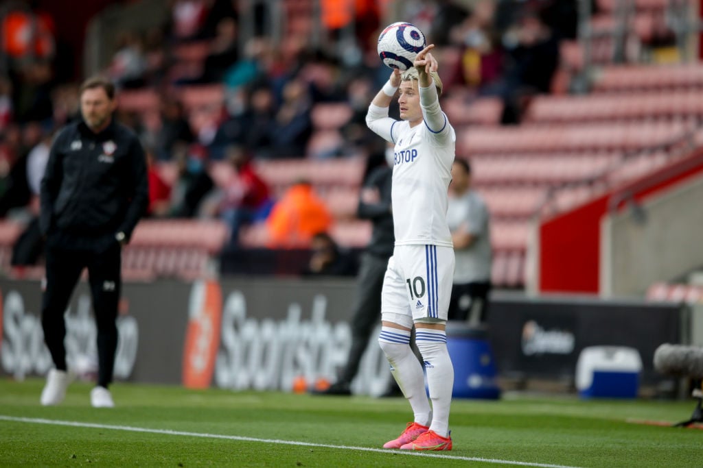 leeds-united-transfer-ezgjan-alioski-throw-in-southampton-st-marys-stadium-premier-league
