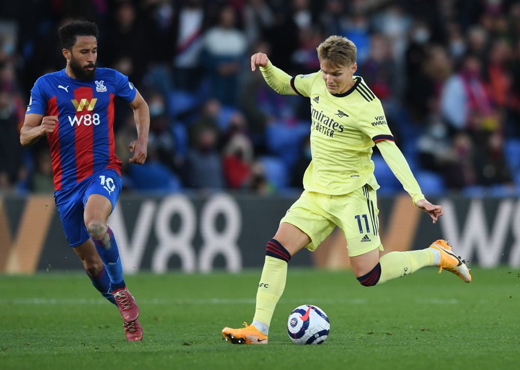 Odegaard in action for Arsenal