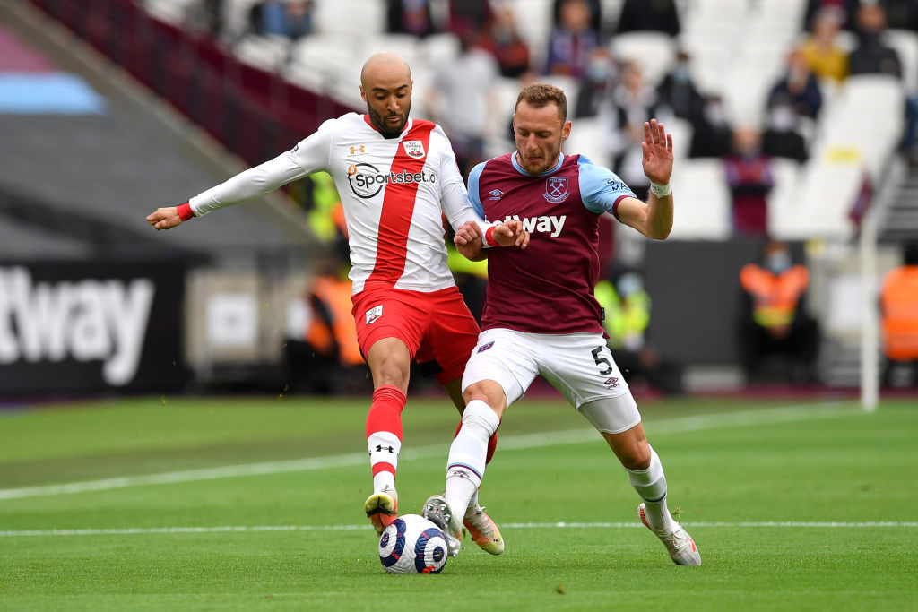 west-ham-united-vladimir-coufal-southampton-nathan-redmond-london-stadium-premier-league