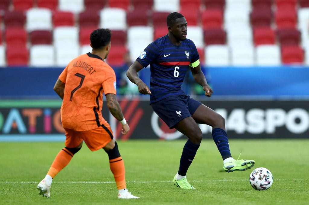 New Liverpool signing Ibrahima Konate in action for France under-21s on Sunday