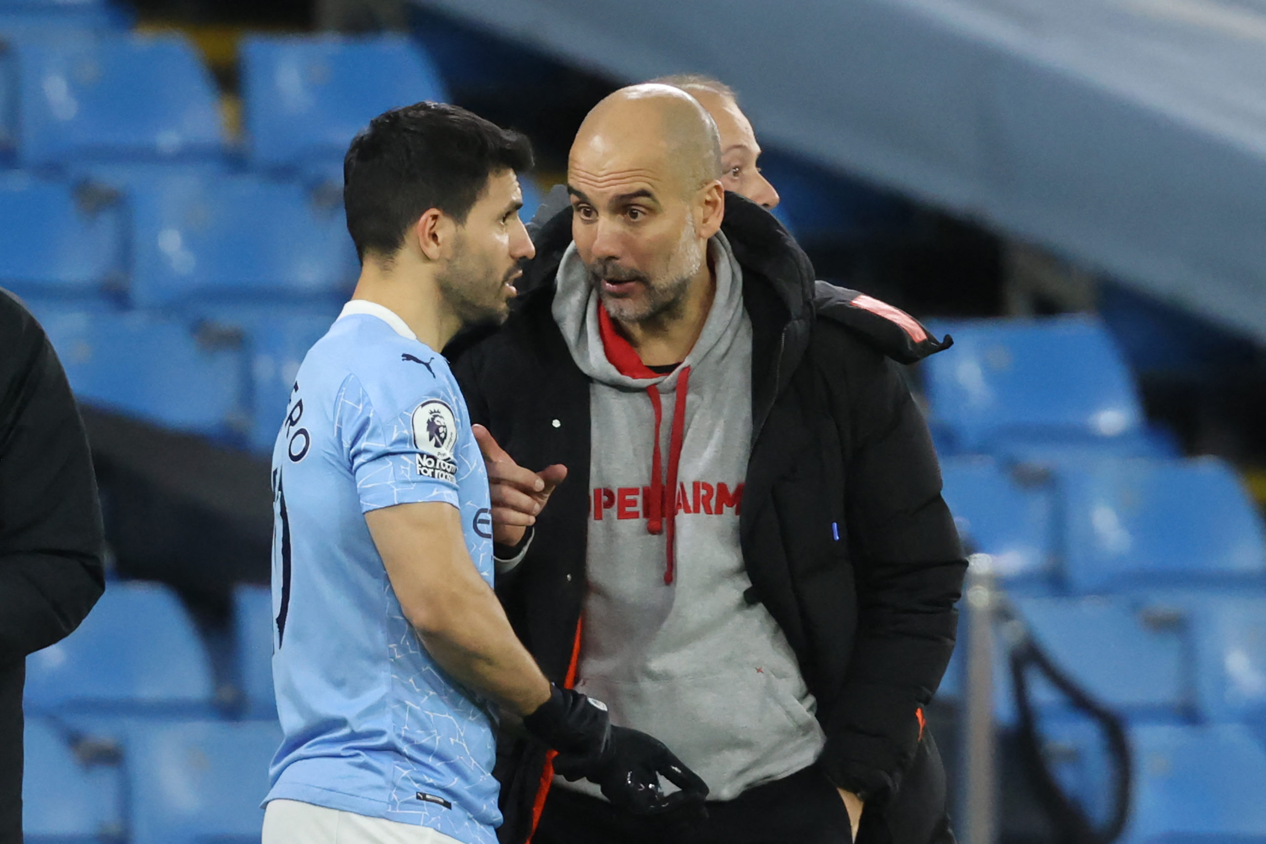 manchester-city-pep-guardiola-sergio-aguero-premier-league-southampton-etihad-stadium