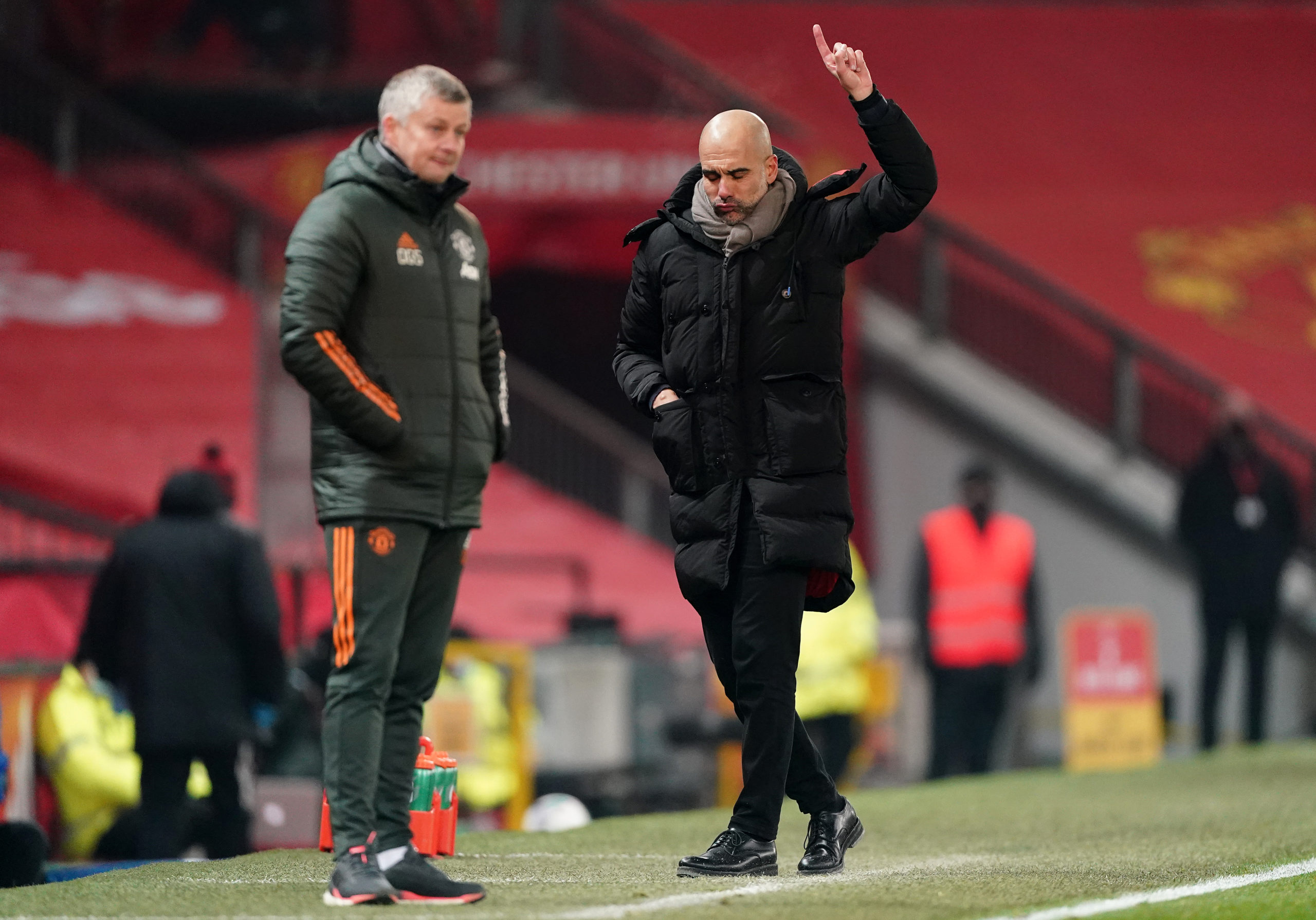 manchester-united-head-coach-ole-gunnar-solskjaer-man-city-pep-guardiola-old-trafford-premier-league