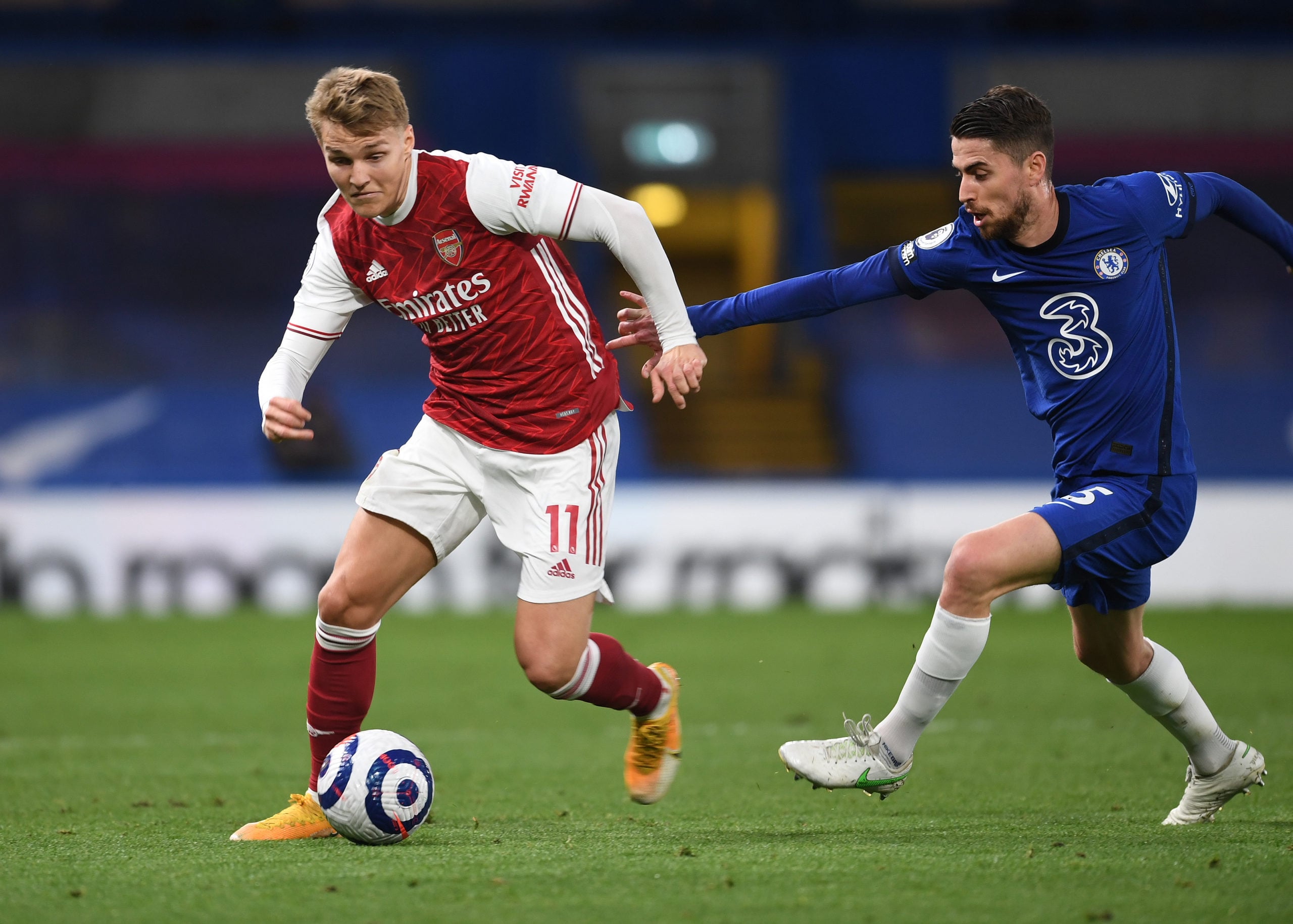 arsenal-mikel-arteta-martin-odegaard-chelsea-stamford-bridge-premier-league