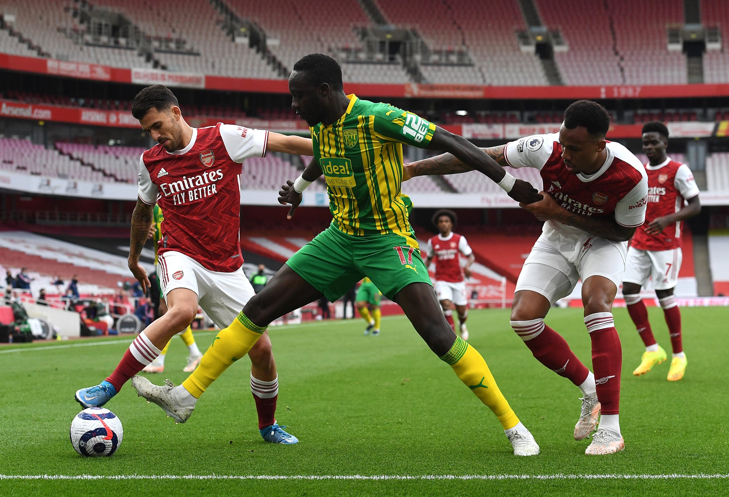 west-bromwich-albion-mbaye-diange-arsenal-dani-ceballos-gabriel-magalhaes-premier-league-emirates-stadium