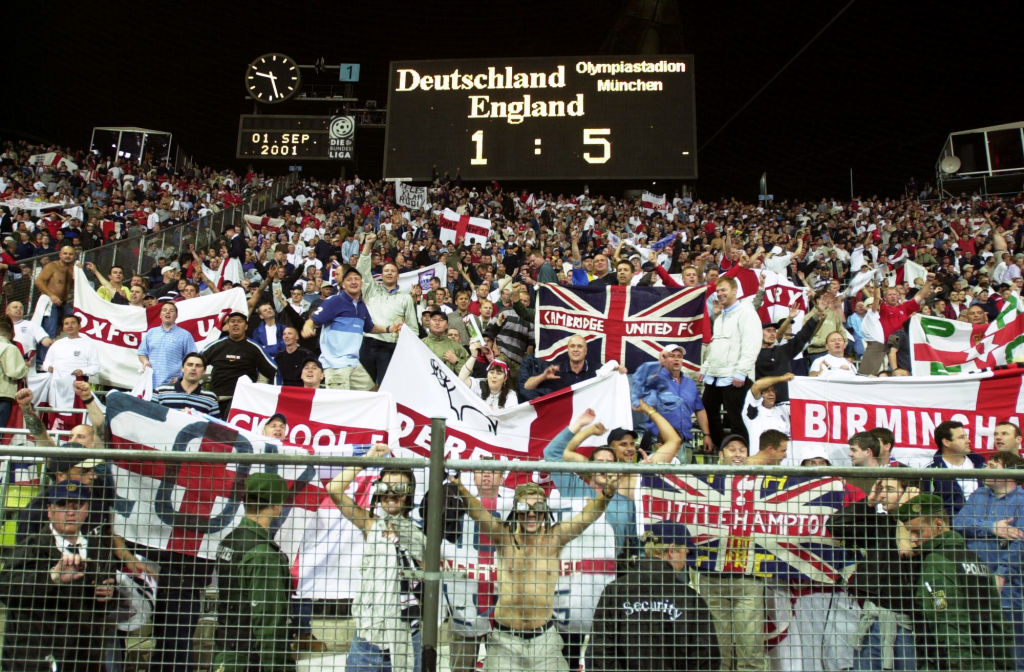 England fans celebrate