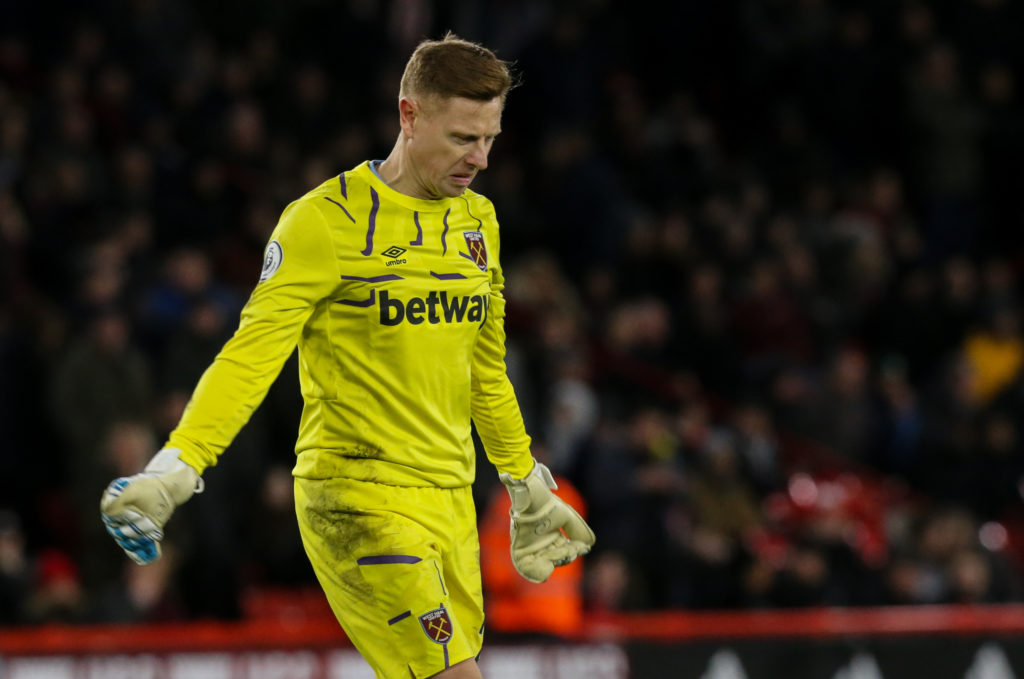 west-ham-united-transfer-gossip-david-martin-new-contract-looks-dejected-sheffield-united-bramall-lane-premier-league