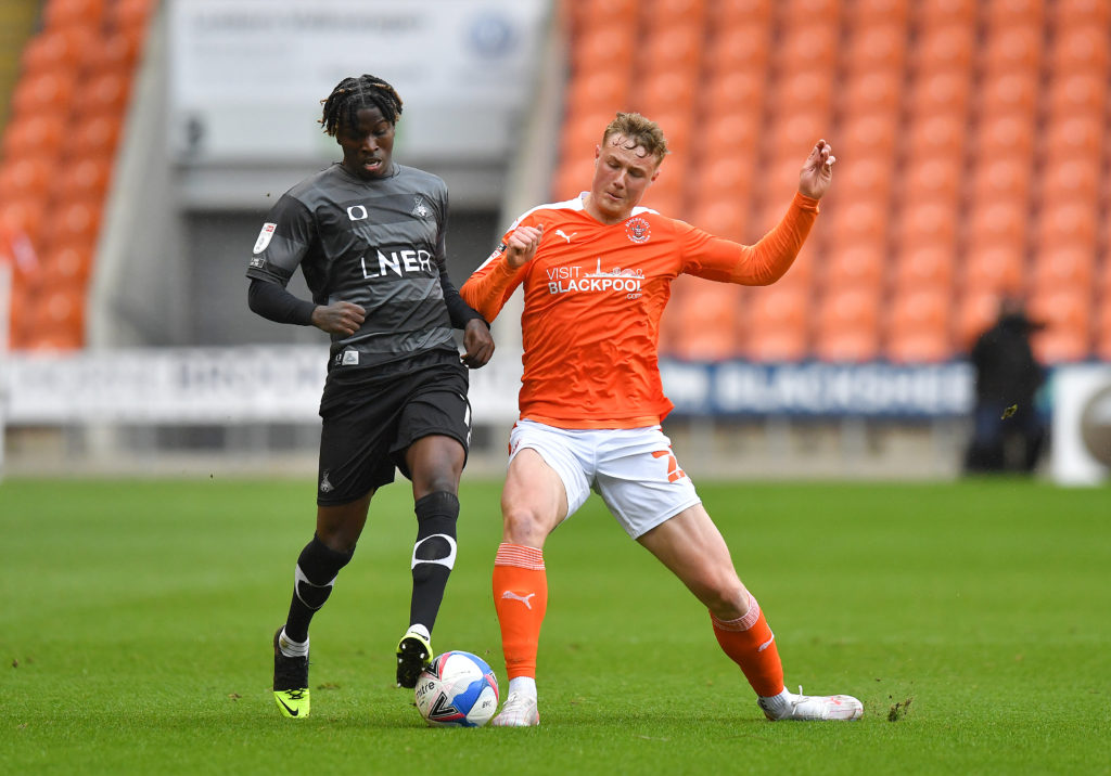 arsenal-transfer-gossip-blackburn-rovers-loan-target-blackpool-dan-ballard-tackles-doncaster-rovers-taylor-richards-league-one