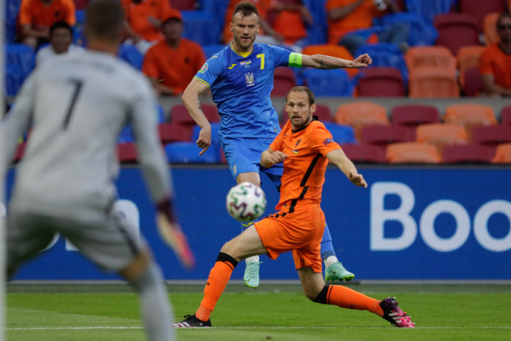 west-ham-united-andriy-yarmolenko-transfer-gossip-ukraine-euro-2020-shoots-at-goal-netherlands