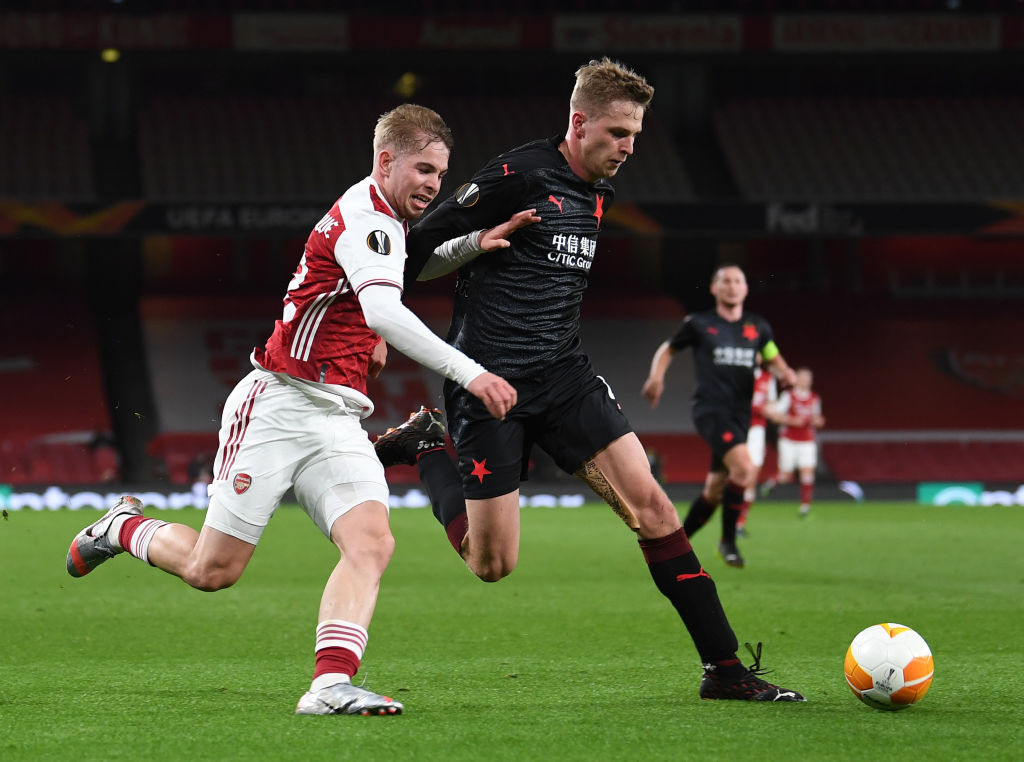 Arsenal FC v Slavia Praha - UEFA Europa League Quarter Final: Leg One
