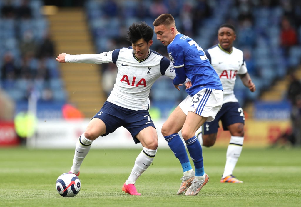 tottenham-hotspur-transfer-contract-gossip-heung-min-son-battles-possesion-leicester-city-luke-thomas-king-power-stadium-premier-league