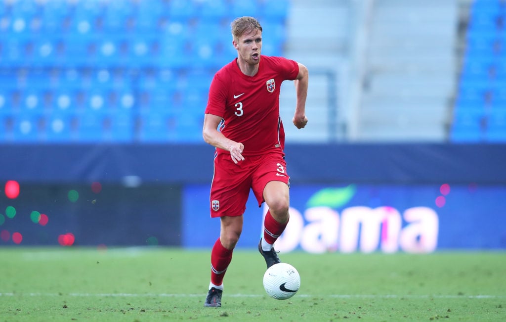 newcastle-united-transfer-gossip-celtic-kristoffer-ajer-norway-international-duty-euro-2020-friendly-dribbles-with-ball-greece