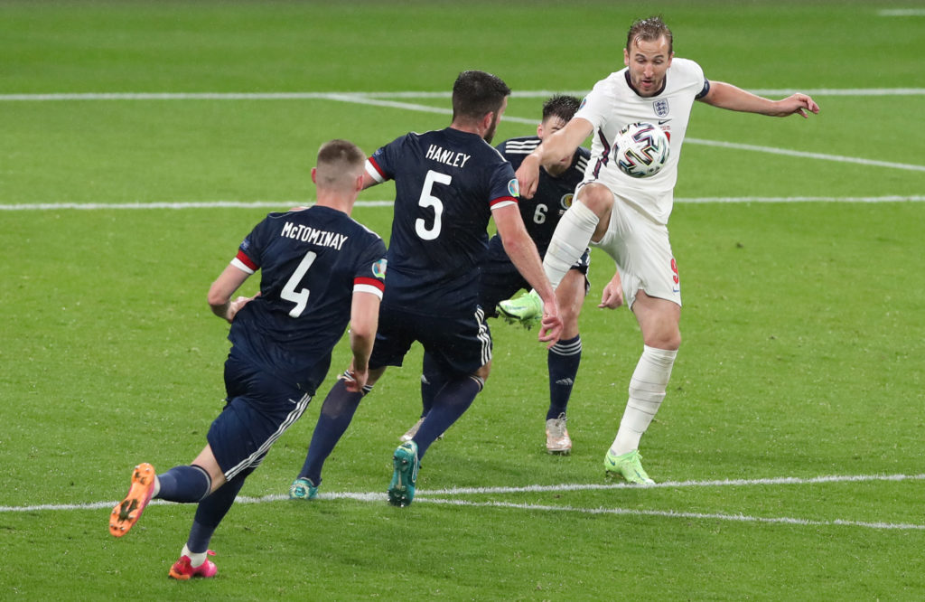 tottenham-hotspur-transfer-gossip-pochettino-psg-targets-england-striker-harry-kane-contros-ball-under-pressure-scotland-euro-2020-wembley