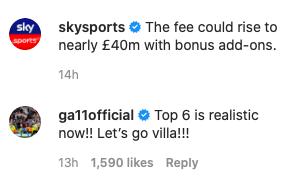 Gabby Agbonlahor has backed Aston Villa to contend for top six as the signing of Emi Buendia nears
