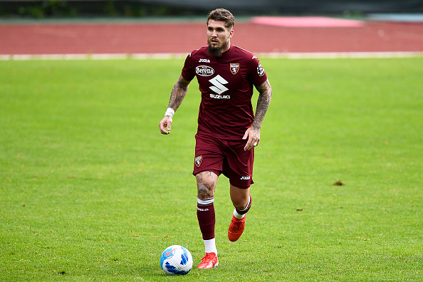 Lyanco Vojnovic of Torino FC in action during the pre-season