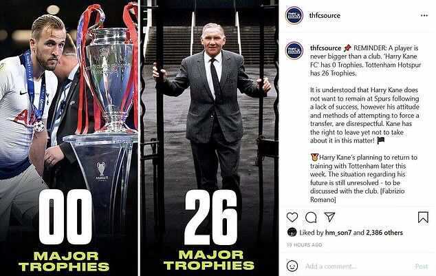 Kane Son Tottenham