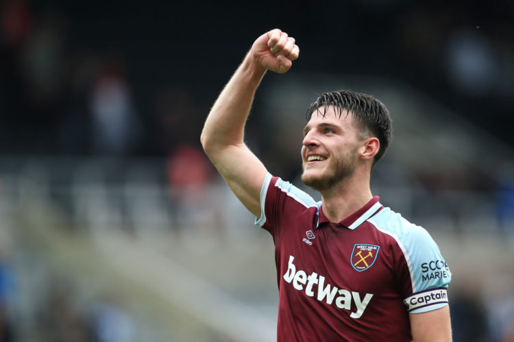 Declan Rice shares what he told Mark Noble before West Ham's brilliant win over Rapid Vienna on Thursday