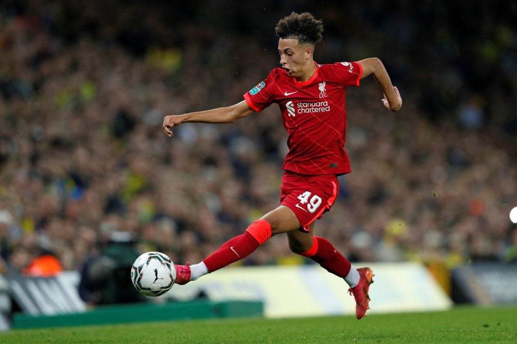Kaide Gordon Liverpool debut