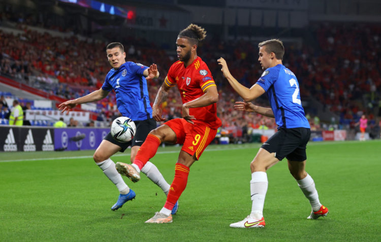 Ashley Williams reacts to Tyler Roberts display for Wales