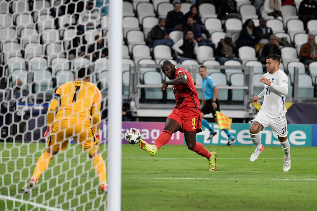 Romelu Lukaku of Belgium scores the goal of 2-0 during the