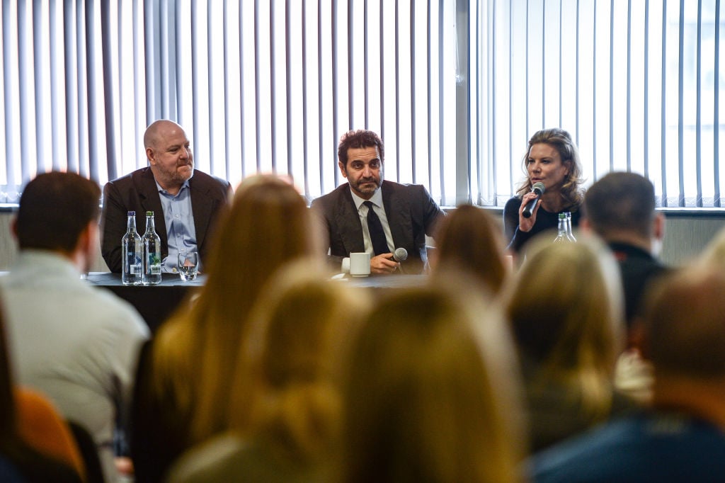 Amanda Staveley and Mehrdad Ghodoussi Meet Newcastle United Staff at St James Park