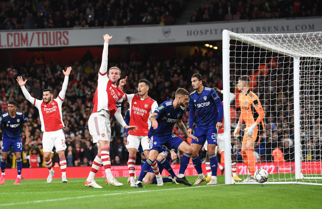Arsenal v Leeds United - Carabao Cup Round of 16