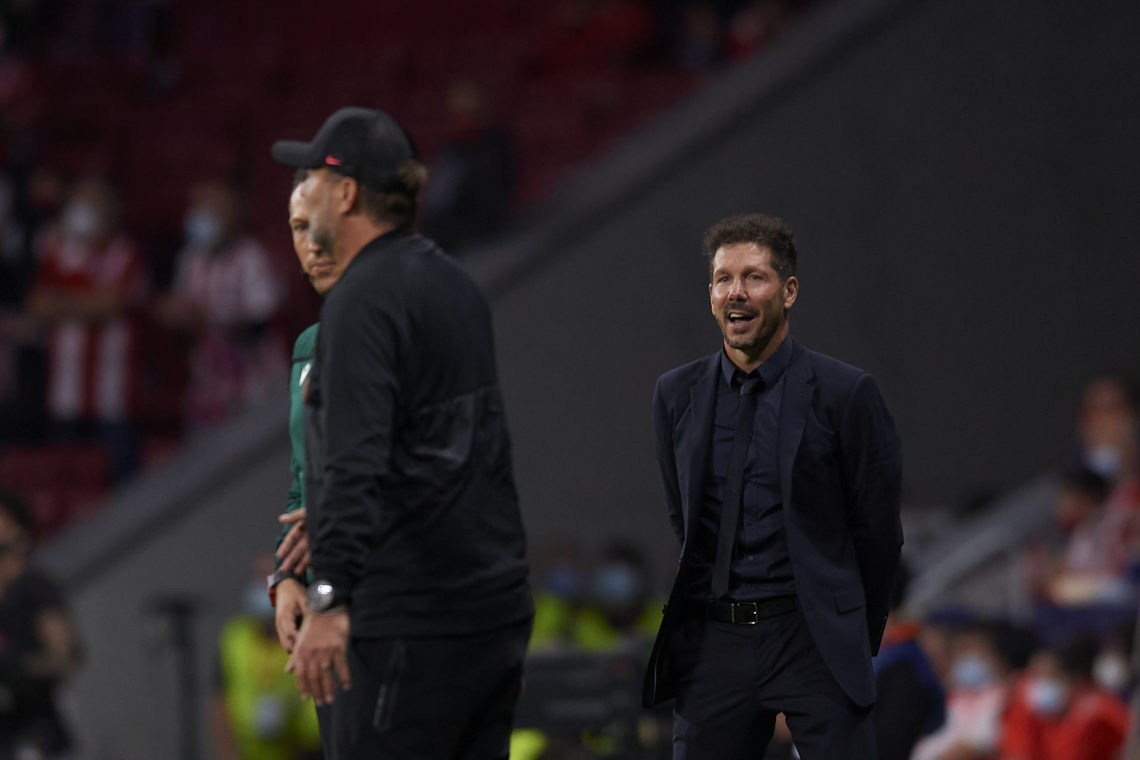 'I don't like': Simeone names one thing he'll not do with Klopp after Liverpool v Atletico Madrid