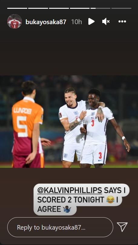 Bukayo Saka Kalvin Phillips
