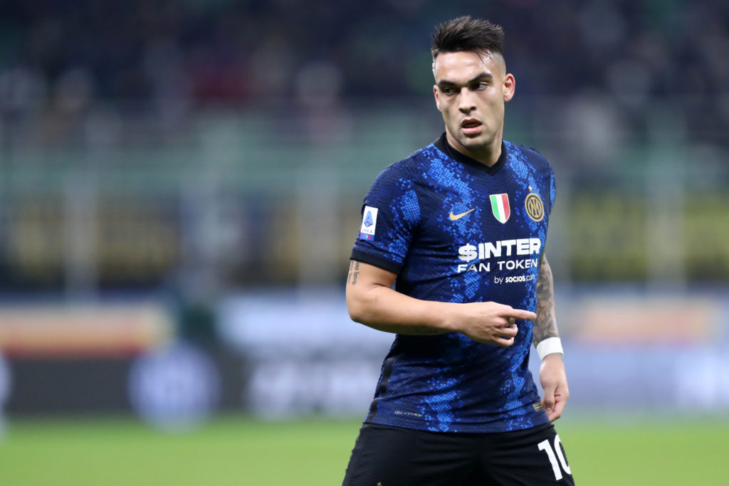 Lautaro Martinez of Fc Internazionale  looks on during the