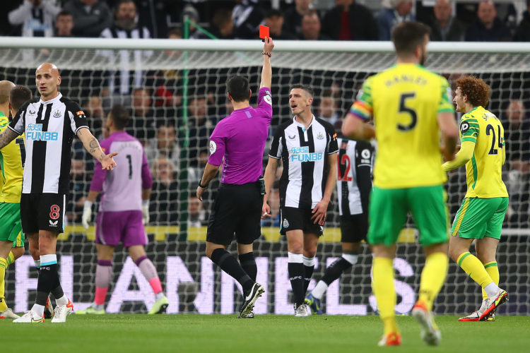 'Not going to': Newcastle star Shelvey delivers honest verdict on Ciaran Clark's red card