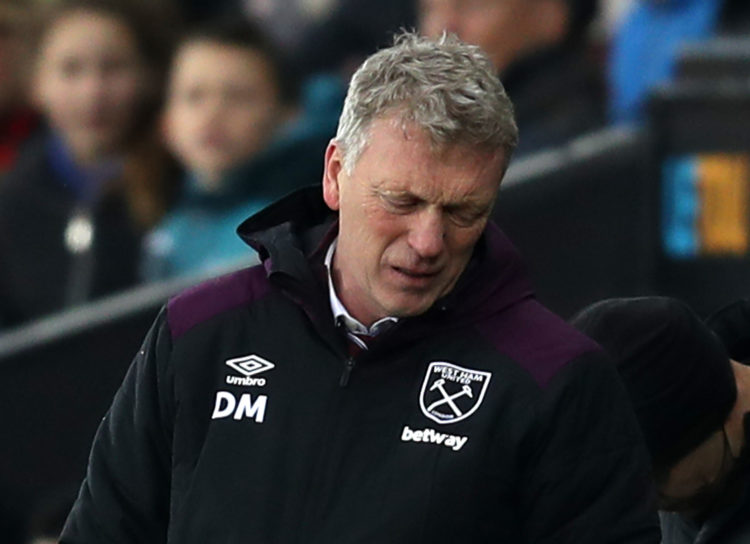 'I was most disappointed': David Moyes criticises one West Ham player after Arsenal defeat