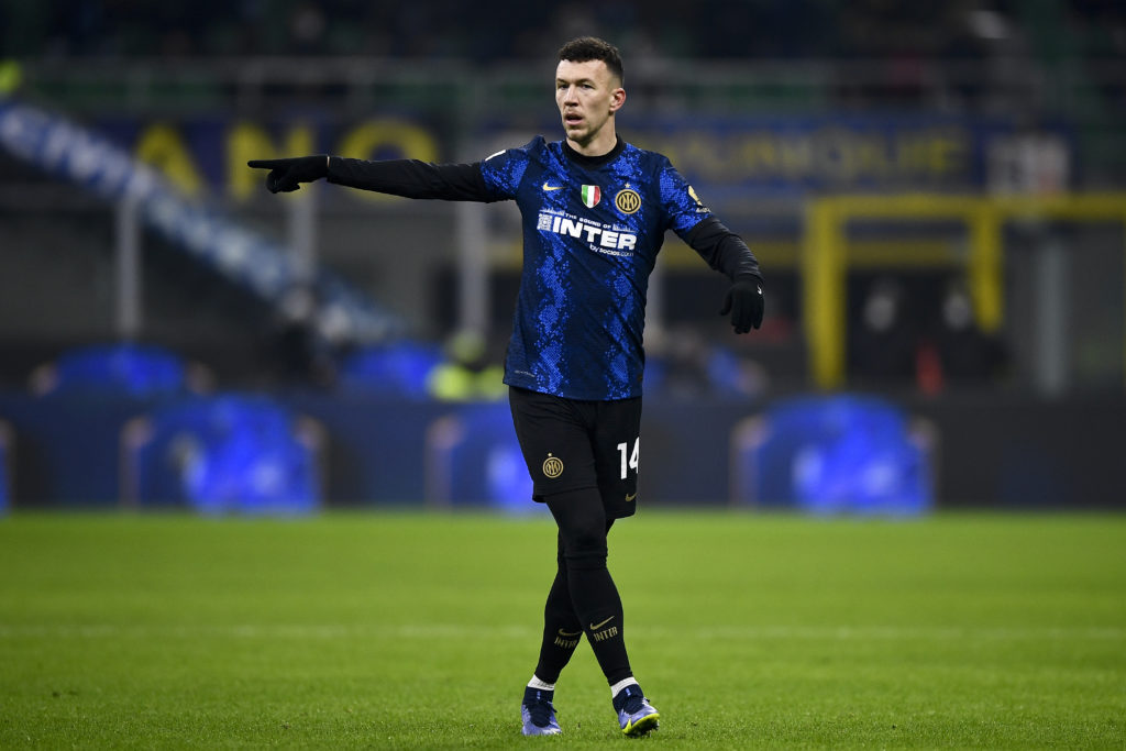 Ivan Perisic of FC Internazionale gestures during the