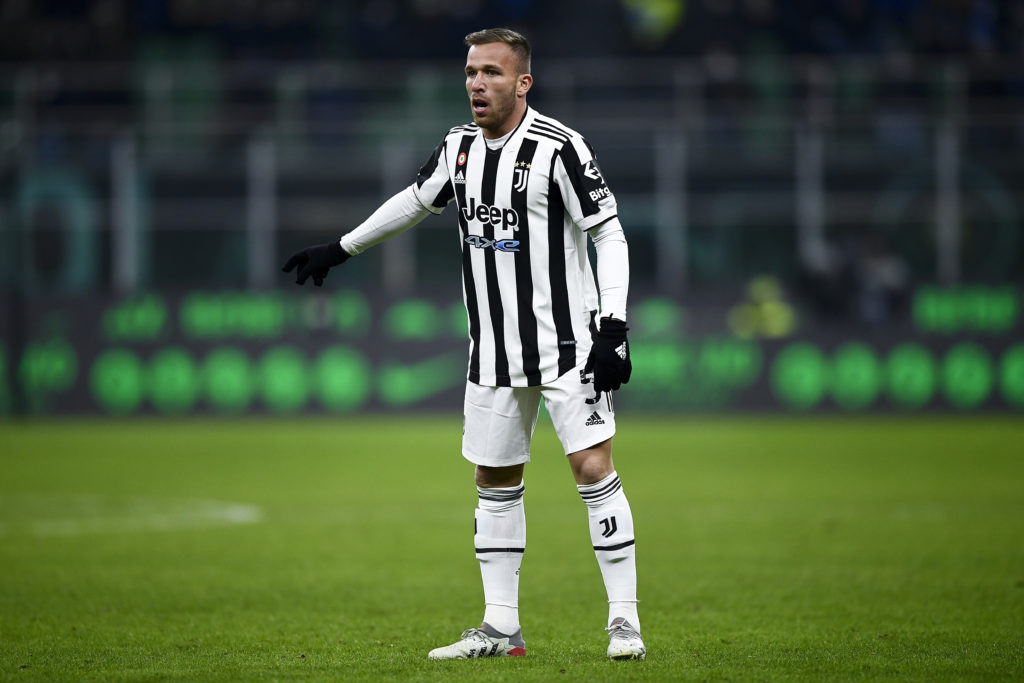 Arthur Melo of Juventus FC gestures during the Supercoppa
