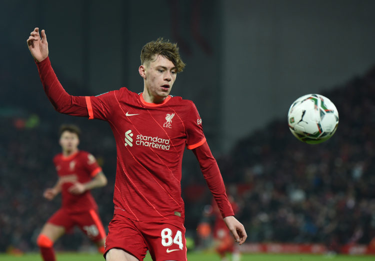 Liverpool midfielder Tyler Morton has raved about Leicester star James Maddison