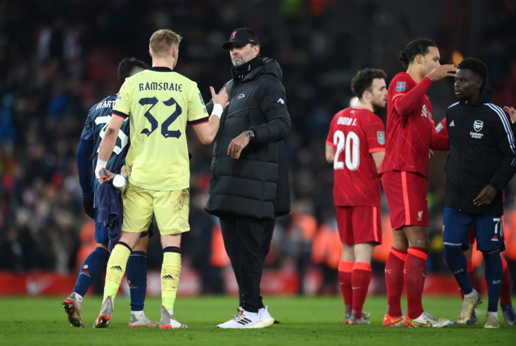 'I don't like it': Some Arsenal fans aren't happy with what Jurgen Klopp did at full-time last night