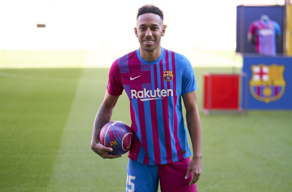 FC Barcelona Present New Signing Pierre-Emerick Aubameyang