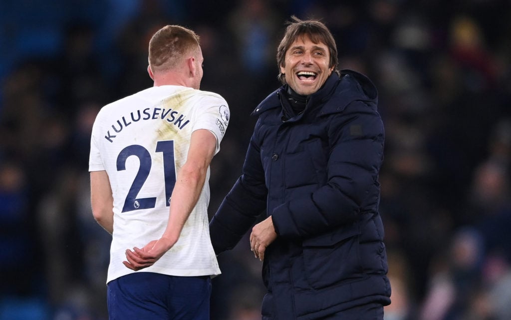 Conte shares Instagram post to describe Kulusevski's first Tottenham goal