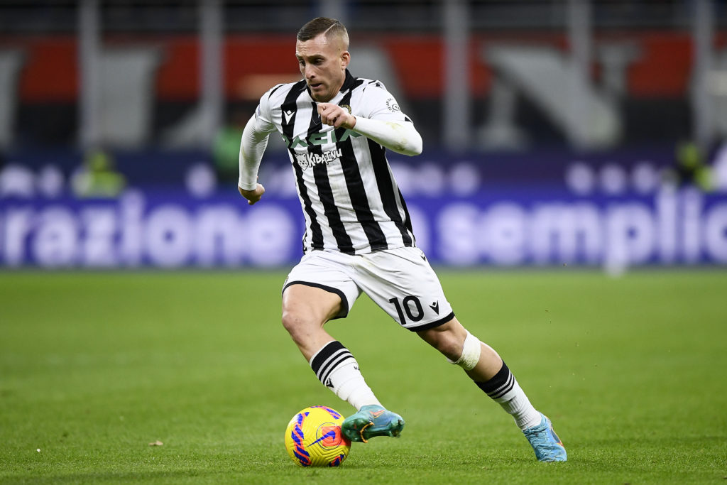 Gerard Deulofeu of Udinese Calcio in action during the Serie