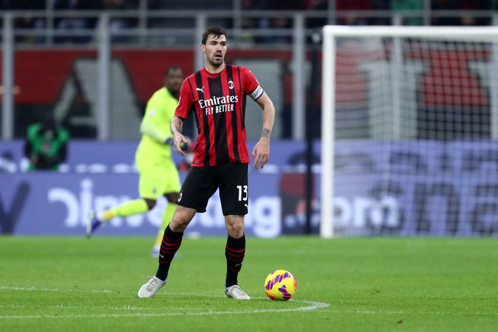 Alessio Romagnoli of Ac Milan in action during the Coppa