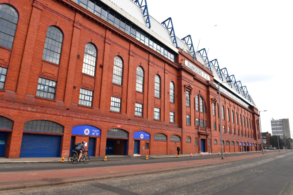 Rangers Fans Outside Ibrox