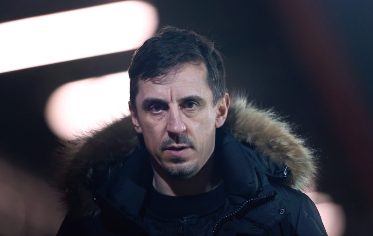 'Congrats': Gary Neville mocks Arsenal fan with five-word tweet this morning