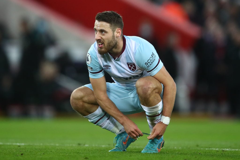 Nikola Vlasic during his time at West Ham United
