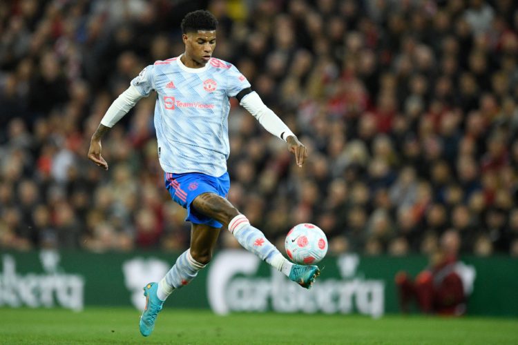 What Marcus Rashford was spotted doing with the Arsenal fans at full-time today