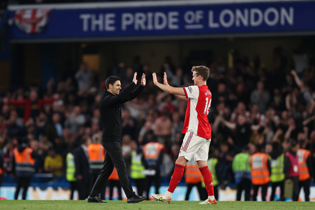 Rob Holding Mikel Arteta Arsenal