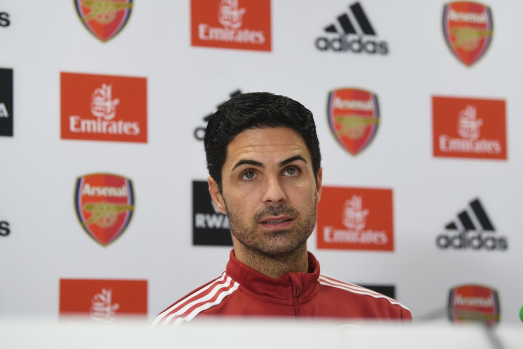 Arteta says three Arsenal players impressed him training before Chelsea