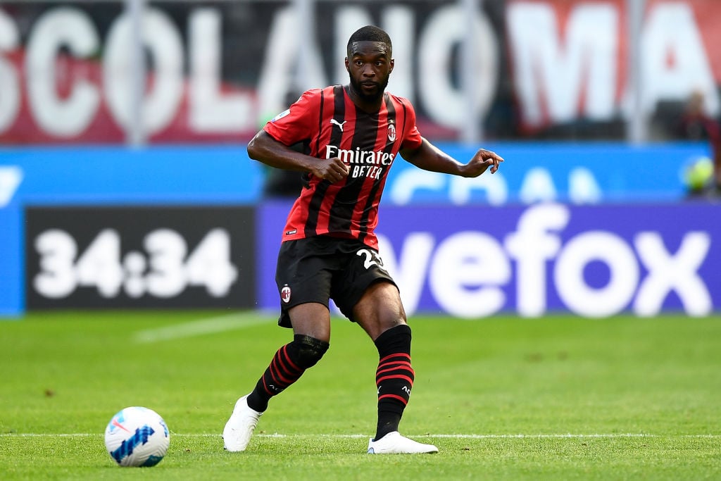Fikayo Tomori of AC Milan in action during the Serie A...