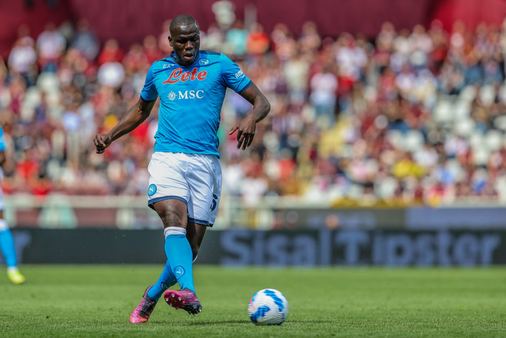 Kalidou Koulibaly of SSC Napoli in action during the Serie A
