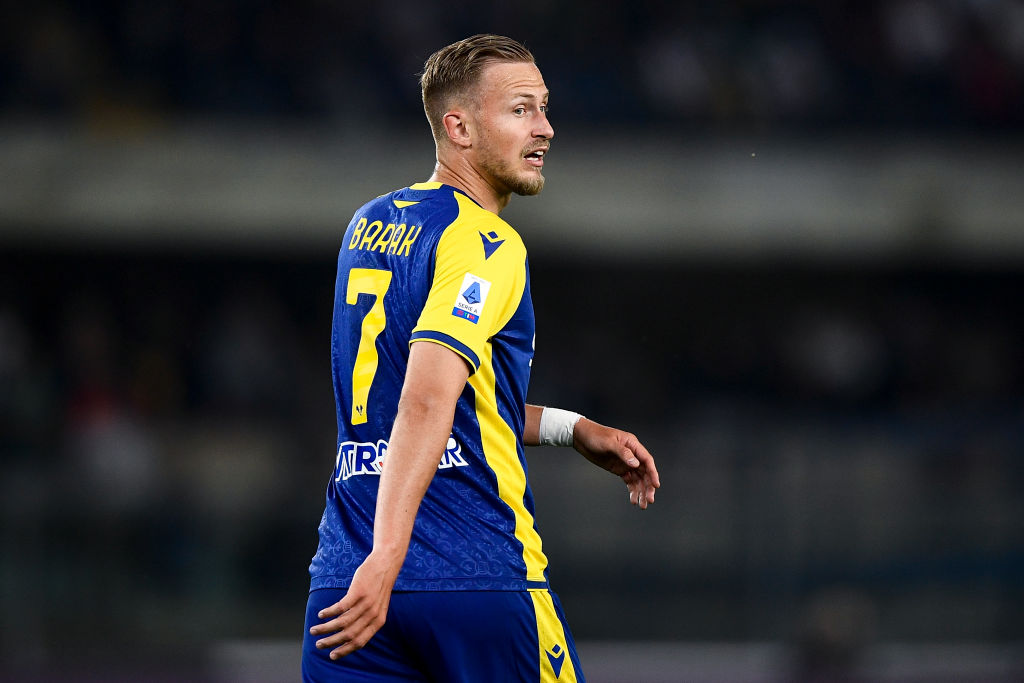 Antonin Barak of Hellas Verona FC looks on during the Serie