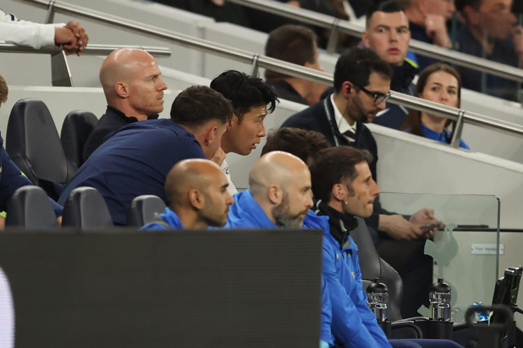 'I was reading his lips': Gary Neville shares what he spotted Son Heung-min saying on Tottenham's bench last night