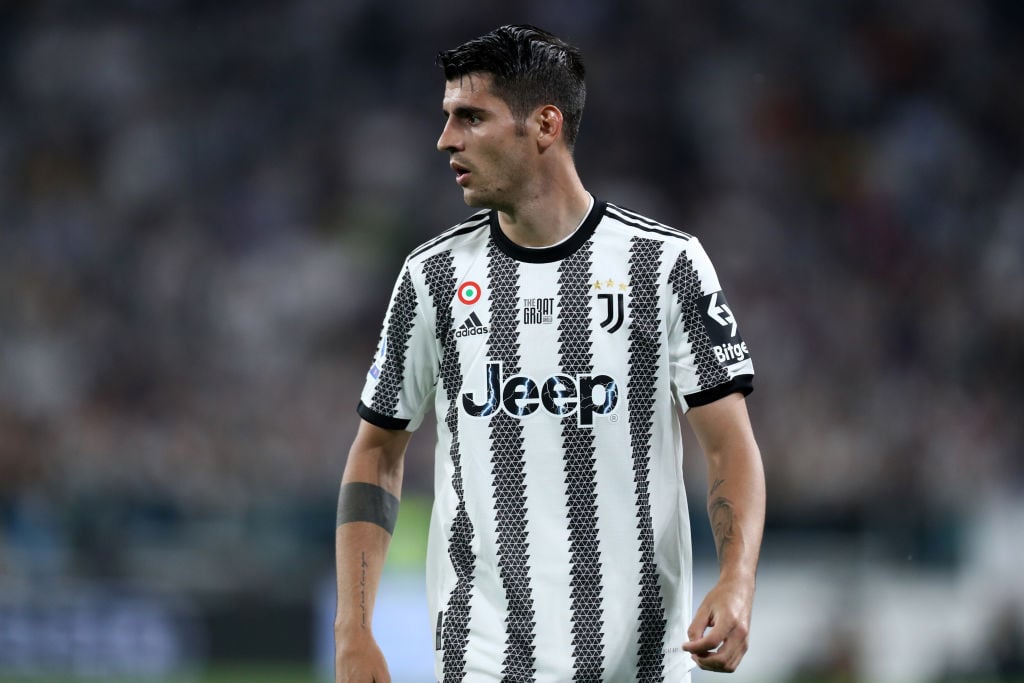 Alvaro Morata of Juventus Fc  looks on during the Serie A